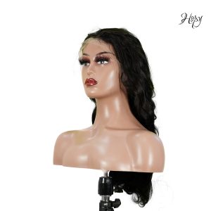 center wig 13x4 body wave lace front wig natural black remy hair