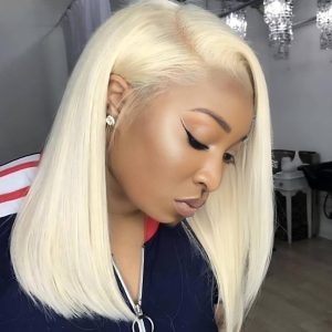 center wig 13x4 straight bob lace front wig 613 remy hair