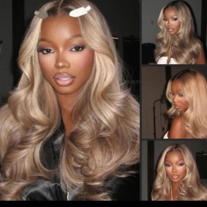 blonde cendre wig
